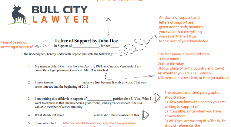 Letters of support guide - uscis letters of support